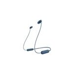 Wi - c100 casque sans fil ecouteurs appels / musique bluetooth bleu couteurs in - ear