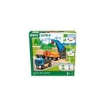 World starterset train de marchandises avec grue a