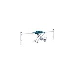 Wst05 support de scie � onglets 4 pieds bleu, gris, table de travail