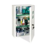 Armoire  pharmacie mtal 1 porte - garnie
