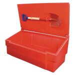 Bac � sable incendie et sel de d�neigement avec pelle