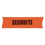 Brassard lastique orange srigraphi scurit