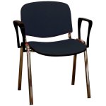 Chaise d'accueil empilable avec accotoirs