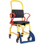 Chaise roulante douche / wc pdiatrique