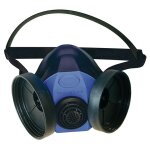 Demi - masque respiratoire bi - filtre en silicone
