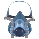 Demi - masque respiratoire dms en polycarbonate avec 2 brides rglables