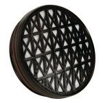 Demi - masque respiratoire monofiltre en caoutchouc
