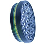 Demi - masque respiratoire monofiltre en caoutchouc