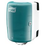 Distributeur papier  dvidage central tork - turquoise