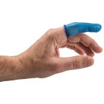 Doigtiers bleus en caoutchouc