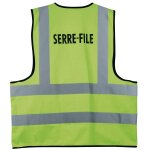 Gilet haute visibilit� fluo avec marquage serre - file