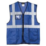 Gilet haute visibilit� multipoche avec porte - badge