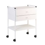 Guridon mdical 2 tiroirs