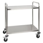 Guridon mdical inox 201 avec 2 ou 3 plateaux