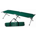 Lit de camp pliant en aluminium avec toile verte