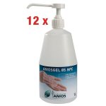 Lot de 12 gels hydroalcooliques aniosgel 85 npc 1 l