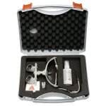 Loupes binoculaires heine hr 2, 5 x sur support pivotant