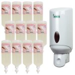 Pack 12 savons doux airless aniosafe + 1 distributeur