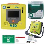 Pack dea aed 3 + housse + signal�tique adh�sive + kit 1ers secours + armoire + �tiquette de maintenance ...