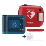 Pack dfibrillateur frx avec housse rigide et tiquette de maintenance