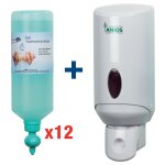 Pack gel hydroalcoolique securimed et distributeur