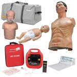 Pack mannequins ambu avec dfibrillateur de formation aed securimed