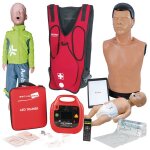 Pack mannequins ambu avec dfibrillateur de formation aed securimed et veste de formation heimlich adulte ...