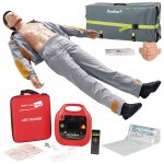 Pack mannequin de secourisme ambu man b + dfibrillateur de formation aed securimed