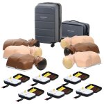 Pack mannequins de secourisme new little anne qcpr + dfibrillateurs de formation aed trainer qcpr