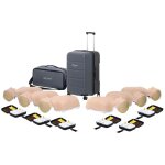 Pack mannequins de secourisme new little anne qcpr + dfibrillateurs de formation aed trainer qcpr