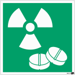 Panneau adhsif pilules d'iode