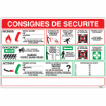 Panneau de consignes de scurit