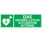 Panneau iso 7010 1ers secours dfibrillateur automatis externe