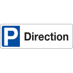 Panneau place de parking - direction