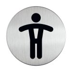Plaque de porte toilettes homme