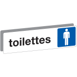 Plaque toilettes homme