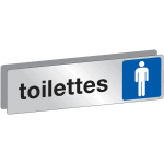 Plaque toilettes homme