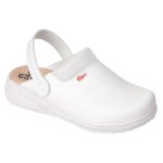 Sabot m�dical femme blanc avec semelle anatomique
