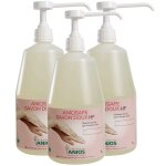 Savon doux anios 3 flacons pompe 1 l
