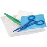 Set de pansement strile avec champ de soins et compresses