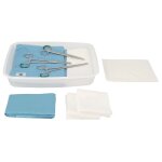 Set de soins accouchement avec pinces kocher
