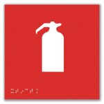 Signaltique braille en pvc extincteur