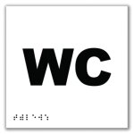 Signal�tique braille en pvc wc