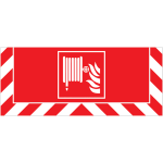 Signalisation au sol incendie robinet d'incendie arm