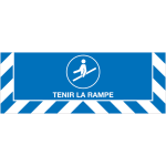 Signalisation au sol obligation tenir la rampe
