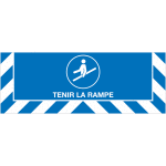 Signalisation au sol obligation tenir la rampe