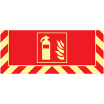 Signalisation au sol photoluminescente incendie extincteur