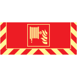 Signalisation au sol photoluminescente robinet d'incendie arm