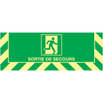 Signalisation au sol photoluminescente sortie de secours