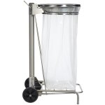 Support sac poubelle  pdale en inox